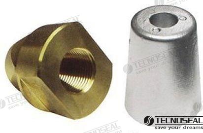 Anodo Conico Cuadrado Zinc Ø 68,5MM Tecnoseal