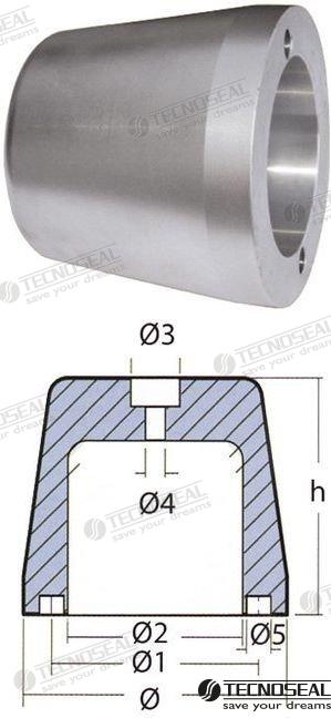 Anodo Riva Splendida Zinc 7,05KG. Tecnoseal