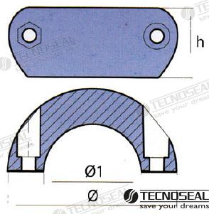 Collar Plano Zinc 25,4MM. Tecnoseal