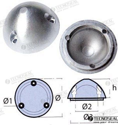 Anodo Helice Variprop 95 Ø 56MM Zinc Tecnoseal