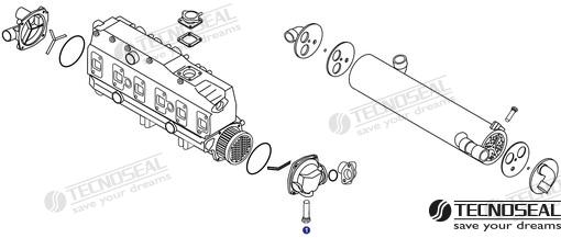 Anodo Yanmar Dia 20 L.20 M8 Zinc Tecnoseal 27210-200200