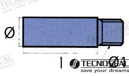 Anodo Motor Yanmar Zinc Ø 12,5MM Tecnoseal (Ref. TEN01316)