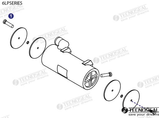 Anodo Motor Yanmar Completo L 30MM Tecnoseal 119574-44150