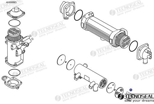 Anodo Motor Yanmar Completo L 30MM Tecnoseal 119574-44150
