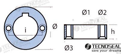Anodo Dufour Ø 28MM Zinc Tecnoseal