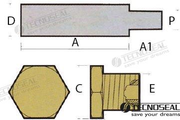 Anodo Refrig. Aifo C/tapon Tecnoseal (Ref. TEN02011T)