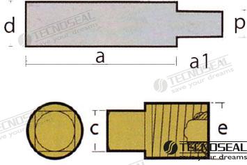 Kit Anodo Caterpillar C/tapon Tecnoseal (Ref. TEN02024T)