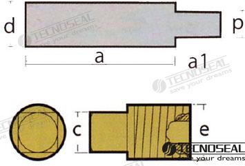 Anodo Scania Completo Zinc Tecnoseal (Ref. TEN02200T)