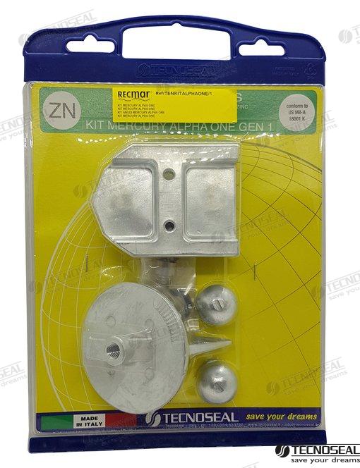 Kit Anodos Zinc Mercury Alpha One Gen 1 Tecnoseal 8887562Q02