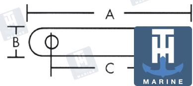 Contraplaca Transom Inferior T-H Marine