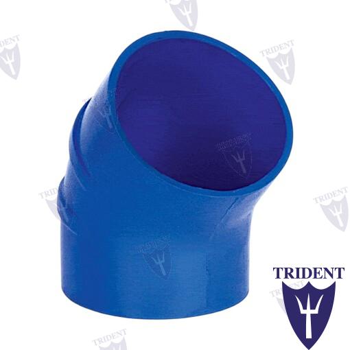 Codo Escape Silicona 45º 75MM Trident