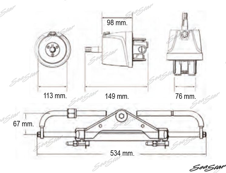 Direccion Hidraulica Fb 150HP Seastar-Dometic