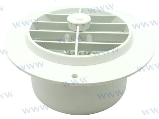 Rejilla Pvc Ajustable Blanca Dim. 100MM Webasto