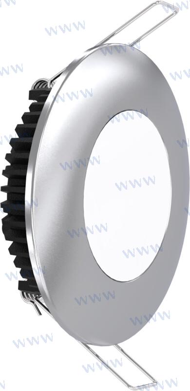 Luz Interior Mate Cromada 6 W 600 Lum. 6 Aker Lighting (Ref. AKAL4195MCR12V)