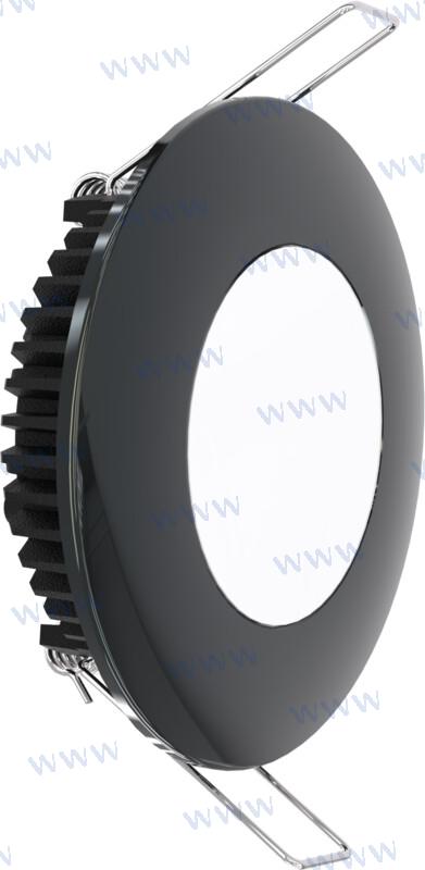 Luz Interior Nickel Negra 6 W 600 Lum. 6 Aker Lighting (Ref. AKAL4195NBL24V)