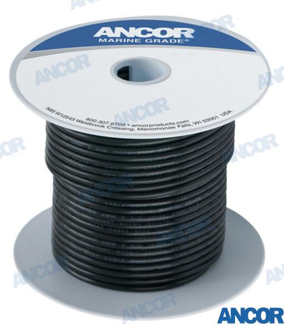 Cable Marino 18 Awg (0,8MM²) Negro 152 M Ancor