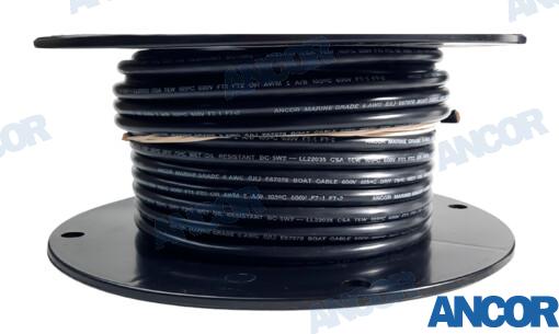 Cable Bateria 6AWG (13MM²) Negro (30 M) Ancor