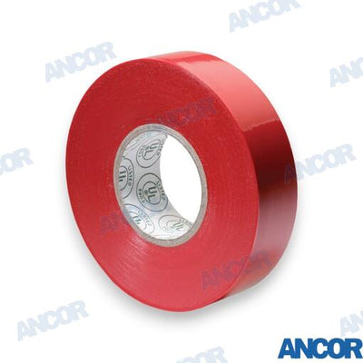 Cinta Electrica Premium Roja 19mmx20m Ancor