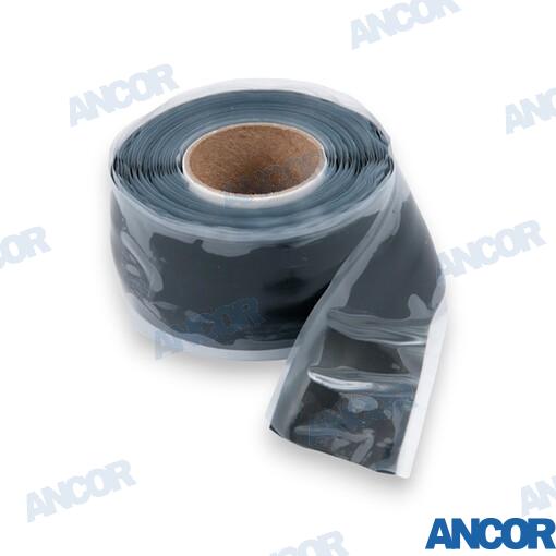 Cinta Reparacion 25mmX0.30m Negra Ancor
