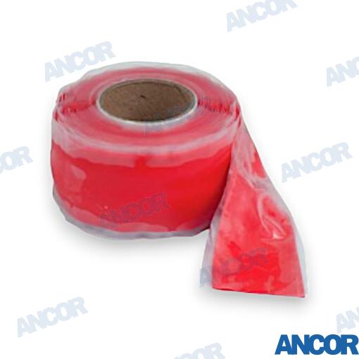 Cinta Reparacion 25mmX0.30m Roja Ancor