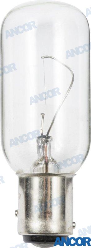 Bombilla 24V. 10W. Casquillo BAY15D Ancor