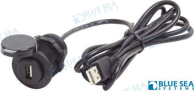 Cargador Usb 12V C/ext. Cable Blue Sea