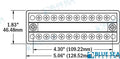 Placa Conexion Doble 100A 10 Circuitos Blue Sea