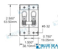 Interruptor Magnetico "c" 50A 2P Blue Sea