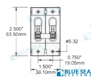 Interruptor Magnetico "c" 50A 2P Blue Sea