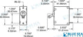Interruptor Serie A Unipolar Toggle 8A Blue Sea