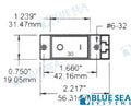 Int. Magnetico "a" 1 P. Flat 20A Blue Sea