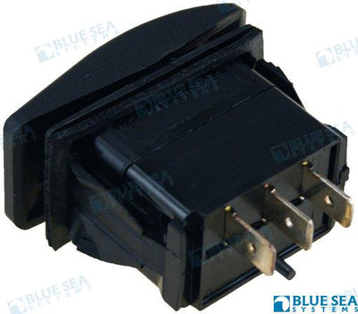 Interruptor Luz (on)-off-(on) Negro Blue Sea (Ref. BS7933)