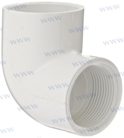 2.50" X 45º Codo (blanco) Centek