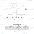 4.00" X 180 Deg Return Centek