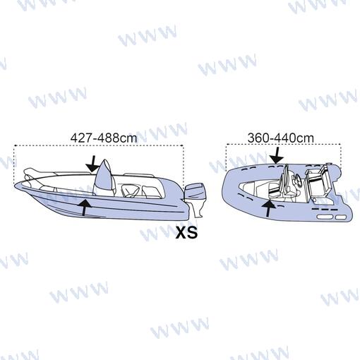 Funda Barco Covy Line Xs Plata