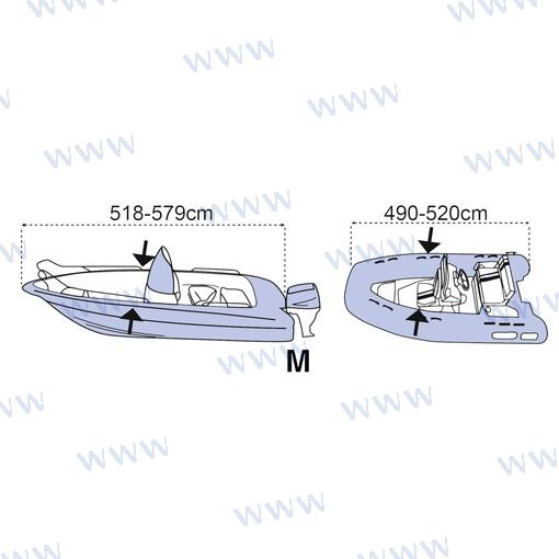 Funda Barco Covy Line M Plata
