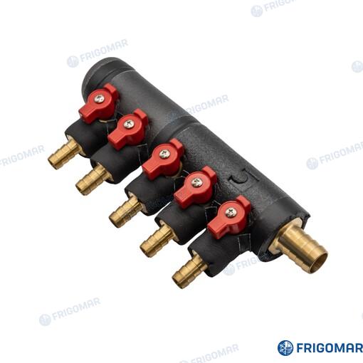 Five (5) Way Manifold (suction And Deliv Frigomar