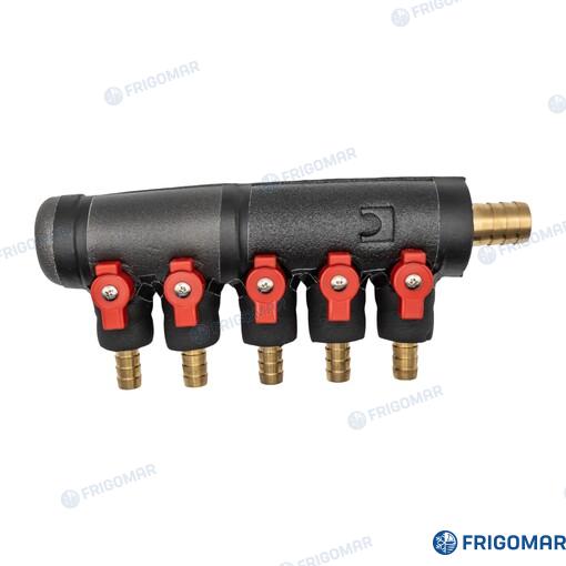 Five (5) Way Manifold (suction And Deliv Frigomar