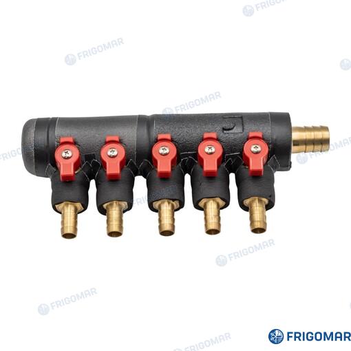 Five (5) Way Manifold (suction And Deliv Frigomar