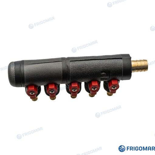 Five (5) Way Manifold (suction And Deliv Frigomar