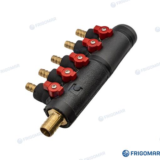 Five (5) Way Manifold (suction And Deliv Frigomar