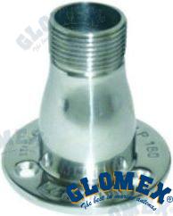 Soporte Inox Base 1"BSP Macho X 11 Tpi Glomex
