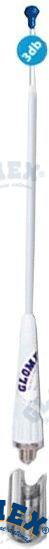 Antena Vhf - 900 Mm - Fibra + Base RA1 Glomex