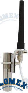 Antena Vhf - Rib Sb Pb - 140 Mm- Goma - Glomex