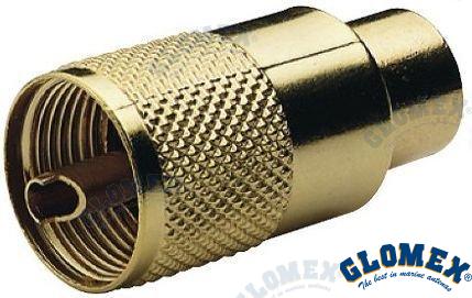 Conector PL259 Gold Para RG213 Glomex