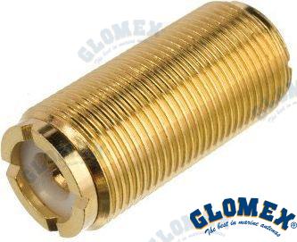 PL258 Doble Hembra Gold Para PL259 Glomex
