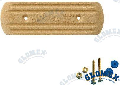 Placa De Masa Rectangular - 205X64X13 Glomex