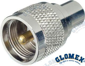 Adaptador Fme Macho A PL259 Macho Glomex