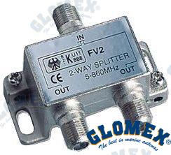 V9113 - 2 Way Splitter - Para V9125/V9 Glomex