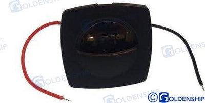 Luz Cortesia Negra C/difusor Goldenship